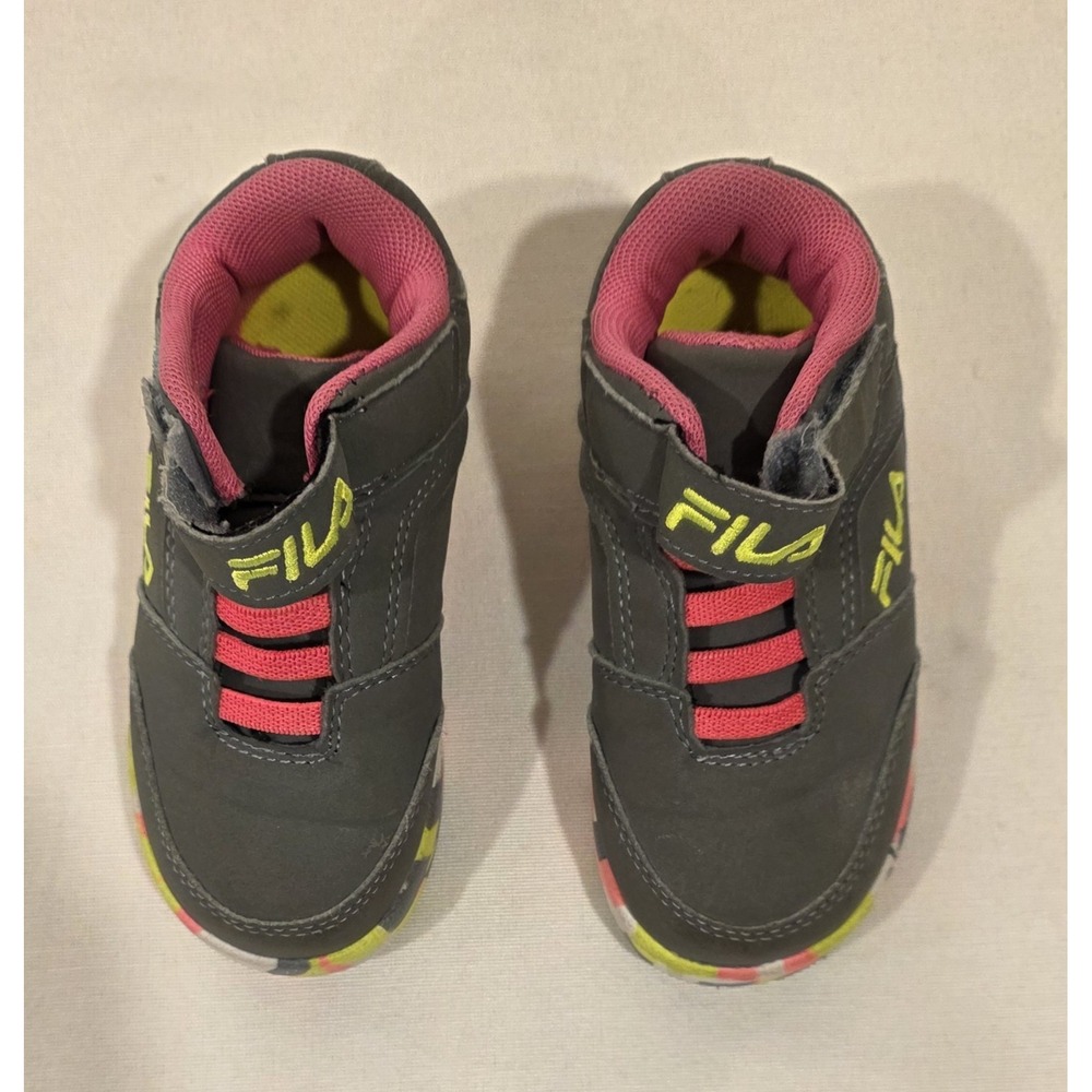 Fila Children's Pink and Grey Shoes Size 7